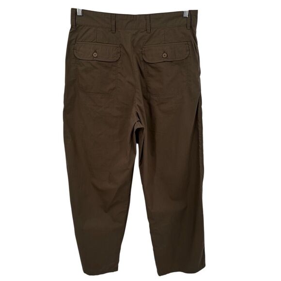 ZARA Origins Brown Utility Cargo Pants High Waist Relaxed Fit Women Size 32 NWT - Picture 5 of 11